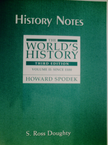(image for) History Notes The World's History 3rd Edition V 2 Since 1100 (P)