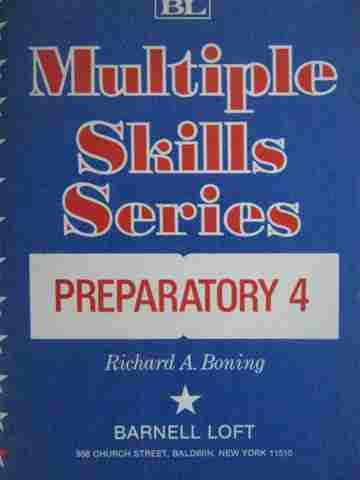 (image for) Multiple Skills Series Preparatory 4 (P) by Richard A. Boning