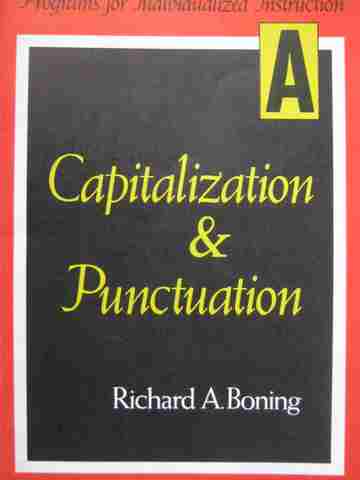 (image for) Capitalization & Punctuation Book A (P) by Richard A Boning