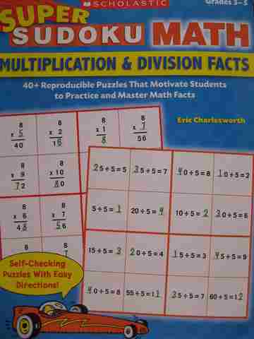 (image for) Super Sudoku Math Multiplication & Division Facts Grades 3-5 (P)