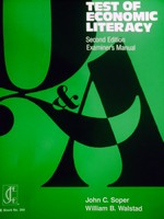 (image for) Test of Economic Knowledge 2nd Edition Examiner's Manual (P)
