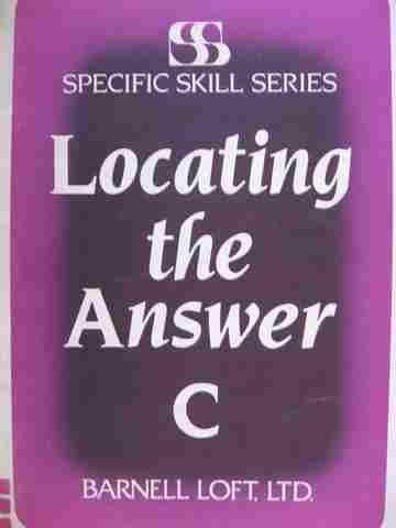 (image for) Specific Skill Series Locating the Answer Book C 2e/3e (P) by Boning