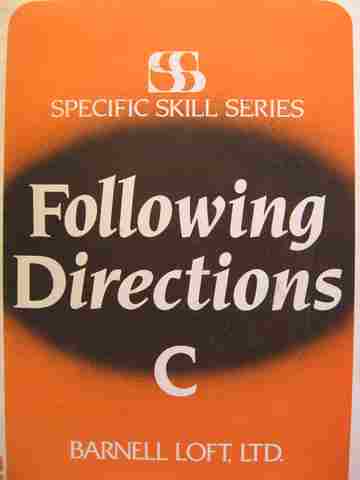 (image for) Specific Skill Series Following Directions C 2e/3e (P) Richard Boning