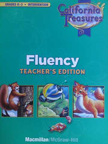 (image for) California Treasures K-3 Fluency Intervention TE (CA)(TE)(P)