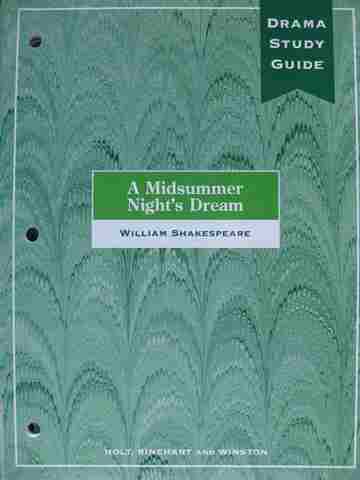 (image for) Drama Study Guide A Midsummer Night's Dream (P) by Moulton