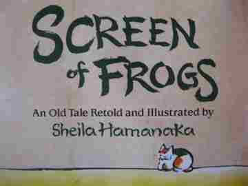 (image for) Screen of Frogs (H) by Sheila Hamanaka