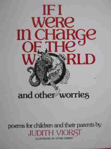 (image for) If I Were in Charge of the World & Other Worries (P) by Judith Viorst
