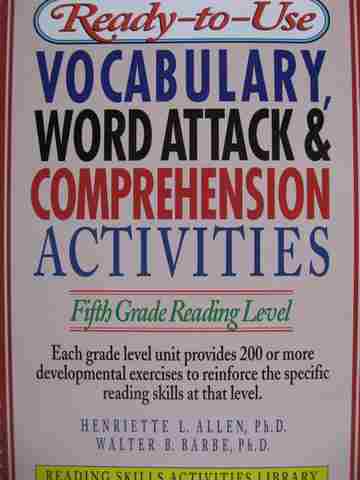 (image for) Ready-to-Use Vocabulary Word Attack & Comprehension Activities 5th Grade (Spiral)