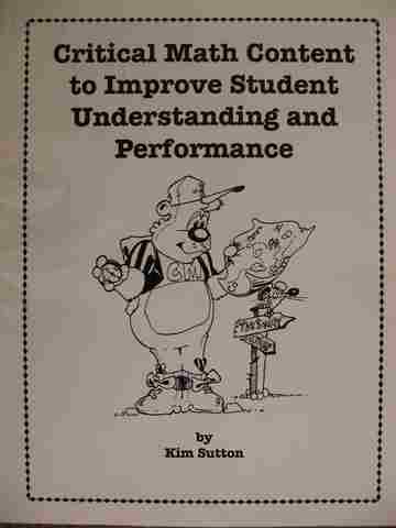 Critical Math Content to Improve Student Understanding & Performance (P) (image for) Critical Math Content to Improve Student Understanding & Performance (P)