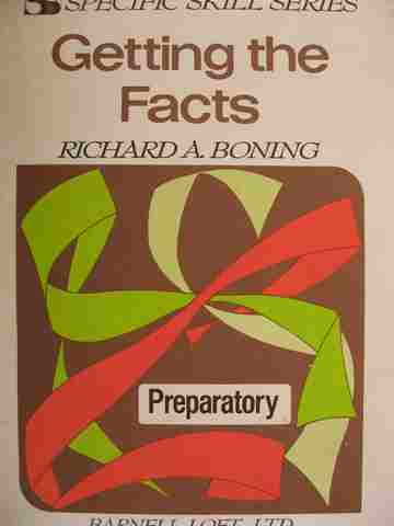 (image for) Specific Skill Series Getting the Facts Preparatory 1e or 2e (P) by Richard Boning