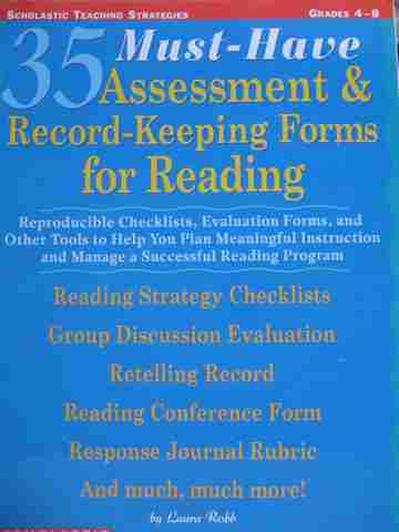 (image for) 35 Must-Have Assessment & Record-Keeping Forms for Reading Grades 4-8 (P) by Laura Robb