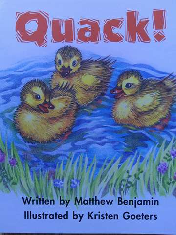 (image for) Ready Readers Stage 1 Quack! (P) by Matthew Benjamin
