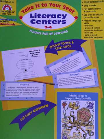 (image for) Take It to Your Seat Literacy Centers Grades 3-4 (P) by Jo Ellen Moore & Jill Norris