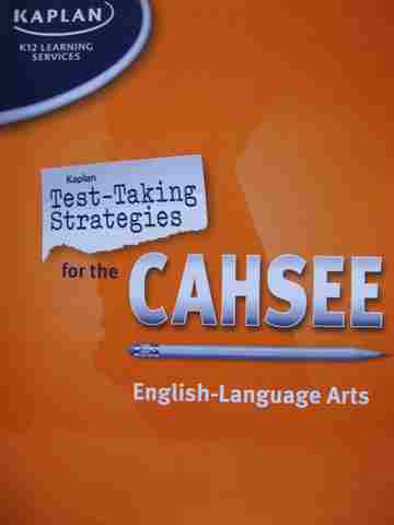 (image for) Kaplan Test-Taking Strategies for the CAHSEE English-Language Arts (CA)(P)