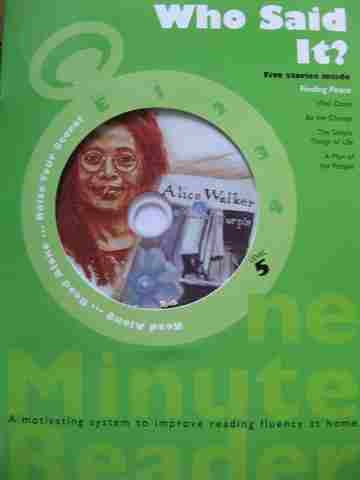 (image for) One Minute Reader Level 5 Who Said It? (P) by Tom Ihnot & Candyce Ihnot