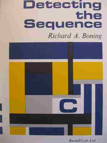 (image for) Specific Skill Series Detecting the Sequence Book C (P) by Richard Boning