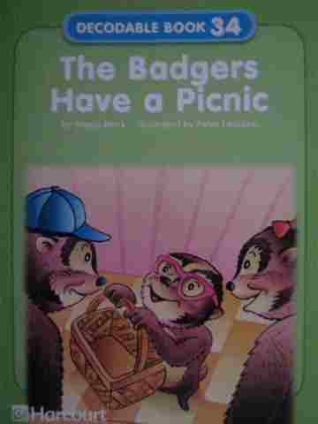 (image for) Harcourt Decodable Book 34 The Badgers Have a Picnic (P) by Sheila Black