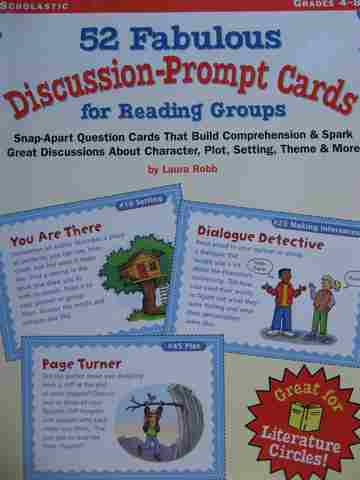 (image for) 52 Fabulous Discussion Prompt Cards for Reading Grades 4-8 (P) by Laura Robb