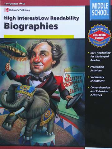 (image for) High Interest/Low Readability Biographies Middle School (P) by Delana Heidrich