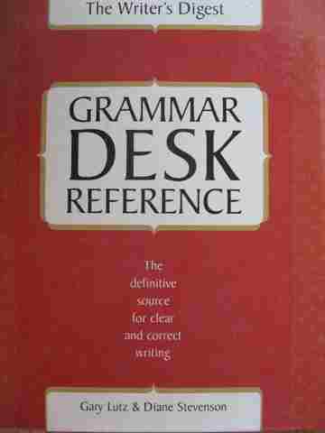 Grammar Desk Reference (Binder) by Gary Lutz & Diane Stevenson (image for) Grammar Desk Reference (Binder) by Gary Lutz & Diane Stevenson