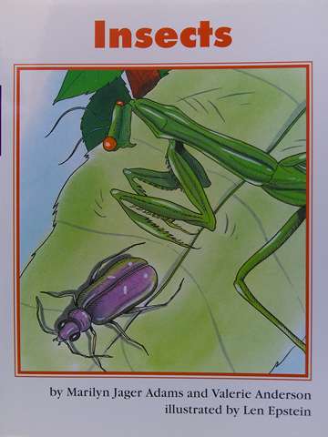 (image for) Collections for Young Scholars C Insects (P) by Marilyn Jager Adams & Valerie Anderson