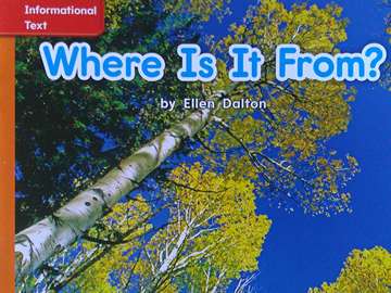 (image for) CCSS PreK Where Is It From? (P) by Ellen Dalton