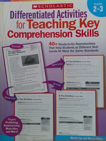 (image for) Differentiated Activities for Teaching Key Comprehension Skills Grades 2-3 (P) by Martin Lee & Marcia Miller