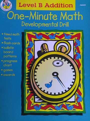 (image for) One-Minute Math Developmental Drill Level B Addition (P) by Theresa Warnick