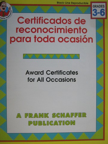 (image for) Certificados de reconocimiento para toda ocasion Grades 3-6 (P)