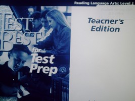 (image for) Test Best for Test Prep Reading Language Arts Level J TE (TE)(P)