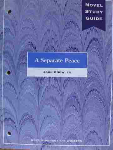 (image for) Novel Study Guide A Separate Peace by Knowles (P) by Reardon