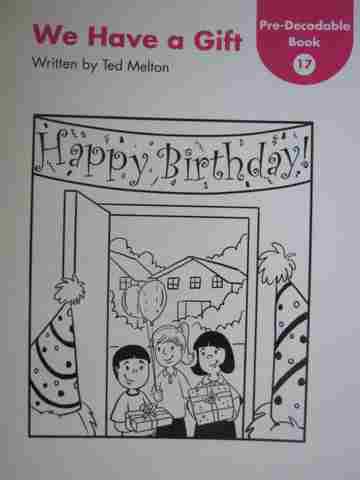 (image for) Kindergarten Pre-Decodable Book 17 We Have a Gift (P) by Ted Melton