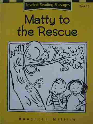 (image for) Leveled Reading Passages Matty to the Rescue (P) by Zoe Sauvegrain