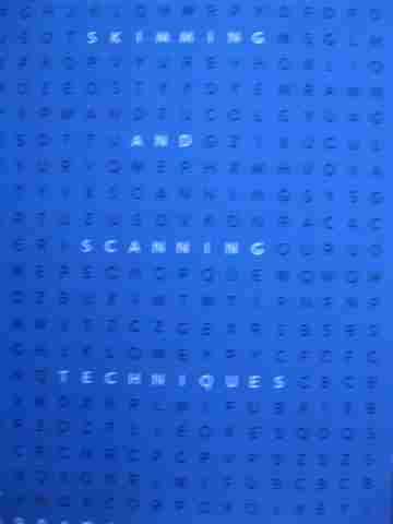 (image for) Skimming & Scanning Techniques (P) by Barbara N Sherman