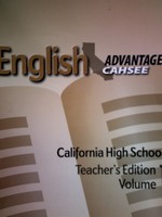 (image for) Kaplan Advantage CAHSEE English TE Volume 1 (CA)(TE)(Spiral)