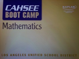 (image for) Kaplan CAHSEE Boot Camp Mathematics for LAUSD TE (TE)(Spiral)