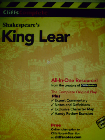 (image for) CliffsComplete Shakespeare's King Lear (H) by Sidney Lamb