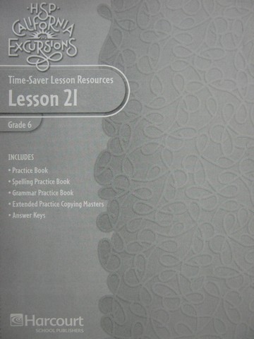 (image for) California Excursions 6 Time-Saver Lesson Resources 21 (CA)(P)