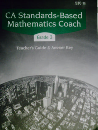 (image for) Standards-Based Mathematics Coach Grade 3 TG (CA)(TE)(P)