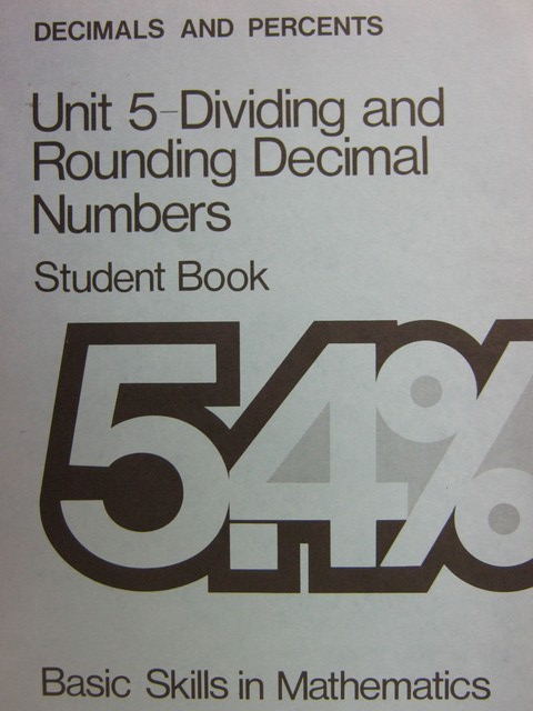 (image for) Basic Skills in Mathematics Decimals & Percents Unit 5 (P)
