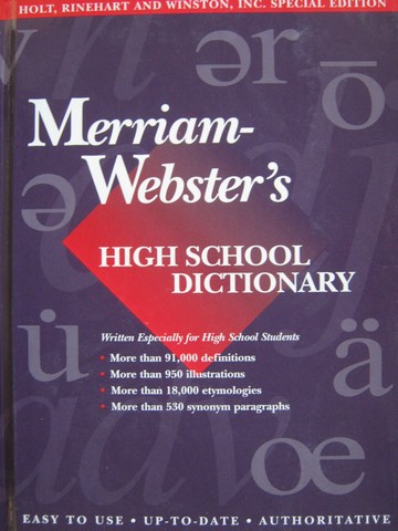 (image for) Merriam-Webster's High School Dictionary (H)
