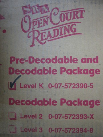 (image for) SRA Open Court Reading K Pre-Decodable & Decodable Pk (PK)