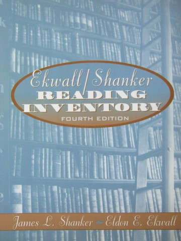 (image for) Reading Inventory 4th Edition (Spiral) by Shanker & Ekwall
