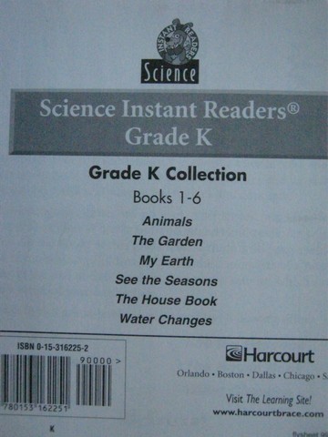 (image for) Science Instant Readers K (Pk)