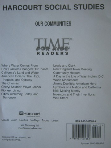 (image for) Time for Kids Readers Grade 3 (PK)