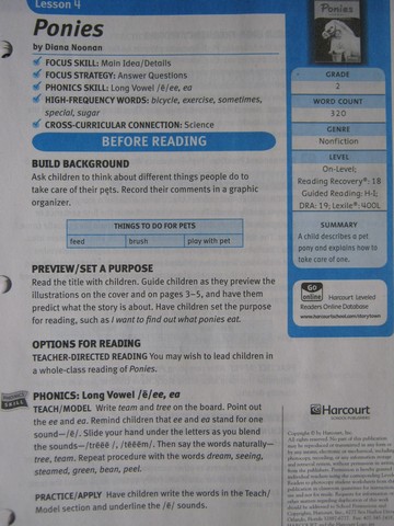 (image for) Ponies Teacher Guide (TE)(P)