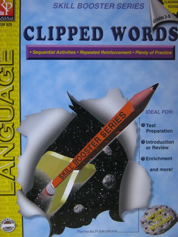 (image for) Skill Booster Series Language 3-8 Clipped Words (P)