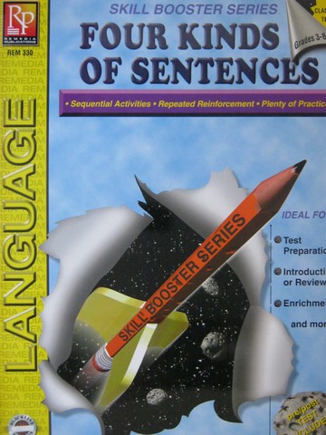 (image for) Skill Booster Series Language 3-8 4 Kinds of Sentences (P)