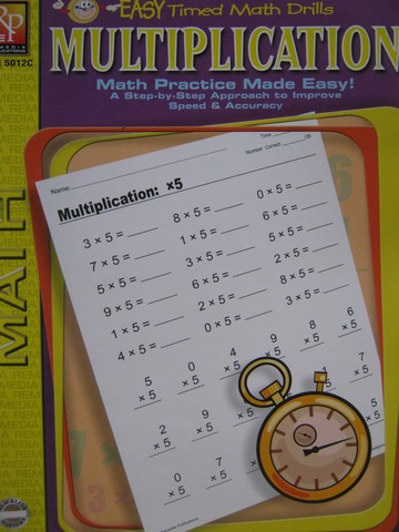 Easy Timed Math Drills Multiplication (P) by Curt Robinson (image for) Easy Timed Math Drills Multiplication (P) by Curt Robinson
