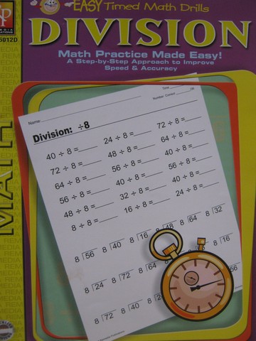 Easy Timed Math Drills Division (P) by Curt Robinson (image for) Easy Timed Math Drills Division (P) by Curt Robinson